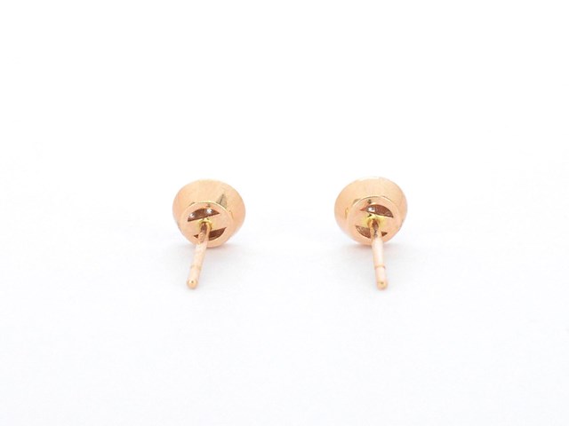 Rosé gouden oorbellen met diamanten - afbeelding 9 van  11