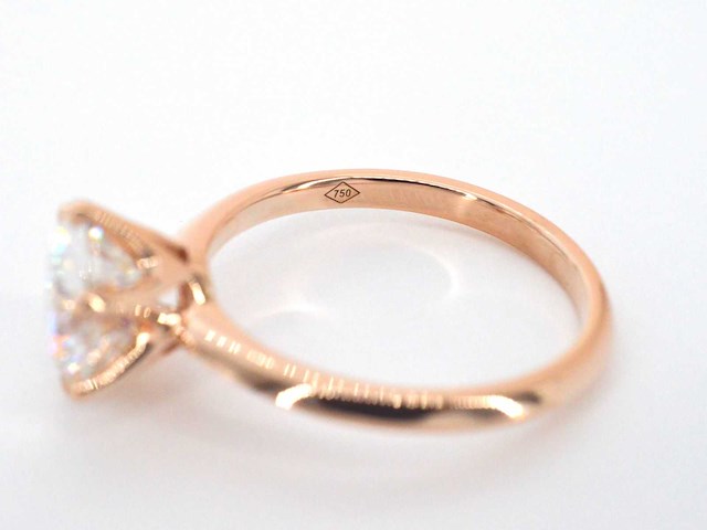 Rose gouden ring met een briljant geslepen diamanten van 2.00 carat - afbeelding 3 van  11