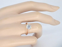 Rose gouden ring met een briljant geslepen diamanten van 2.00 carat - afbeelding 4 van  11