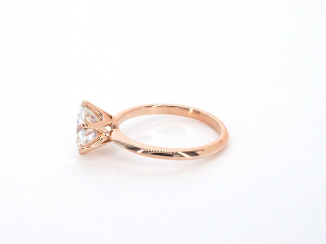 Rose gouden ring met een briljant geslepen diamanten van 2.00 carat - afbeelding 8 van  11