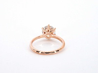 Rose gouden ring met een briljant geslepen diamanten van 2.00 carat - afbeelding 10 van  11