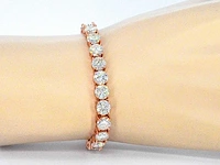 Rose tennisarmband briljant - afbeelding 2 van  9
