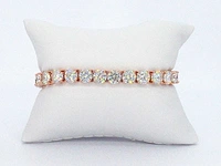 Rose tennisarmband briljant - afbeelding 7 van  9