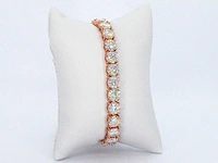 Rose tennisarmband briljant - afbeelding 8 van  9