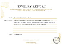 Rose tennisarmband met briljanten - afbeelding 3 van  4