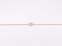 Rosegouden armband 0.10 carat diamant - afbeelding 1 van  6