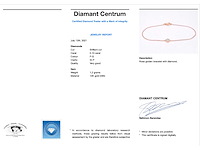 Rosegouden armband 0.10 carat diamant - afbeelding 3 van  6