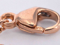 Rosegouden armband 0.10 carat diamant - afbeelding 6 van  6
