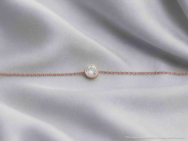 Rosegouden armband diamant 0.10 ct - afbeelding 3 van  7