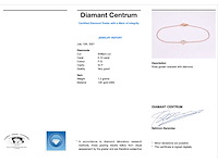 Rosegouden armband diamant hartje 0.10 carat - afbeelding 3 van  7