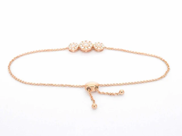 Roségouden armband diamant - afbeelding 3 van  7