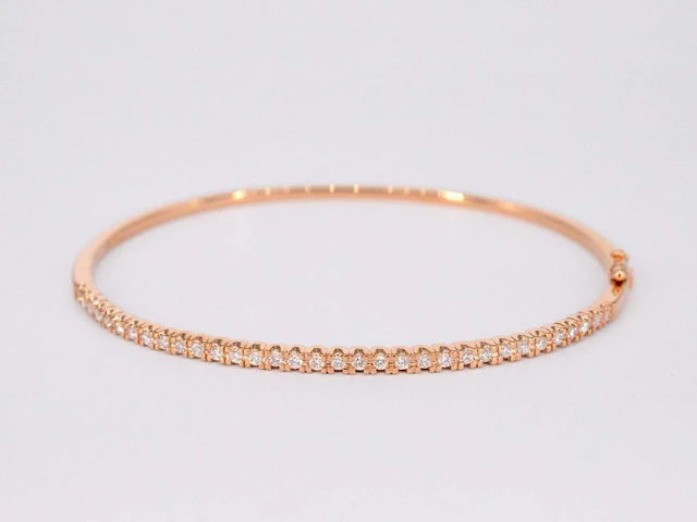 Roségouden armband diamant - afbeelding 7 van  11
