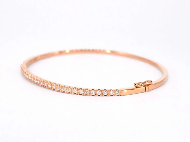Roségouden armband diamant - afbeelding 9 van  11