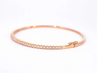 Roségouden armband diamant - afbeelding 9 van  11
