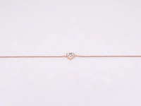 Rosegouden armband hartje diamant - afbeelding 5 van  7
