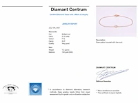 Rosegouden armband hartje diamant - afbeelding 7 van  7