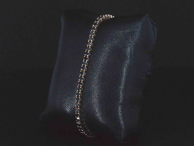 Rosegouden armband met 7.00 carat zwarte briljant geslepen diamanten - afbeelding 3 van  8