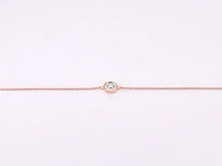 Rosegouden armband met diamant 0.10 carat - afbeelding 1 van  5