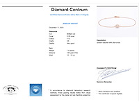 Rosegouden armband met diamanten bedel - afbeelding 2 van  4