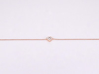 Rosegouden armband met diamanten hartje 0.10 carat - afbeelding 5 van  8