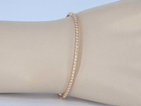 Rosegouden armband met diamanten - afbeelding 4 van  11
