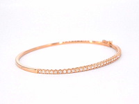 Rosegouden armband met diamanten - afbeelding 7 van  11
