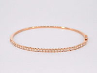 Rosegouden armband met diamanten - afbeelding 1 van  11