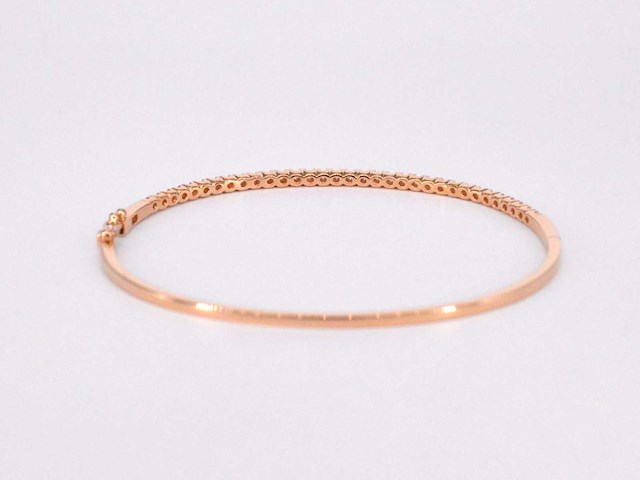 Rosegouden armband met diamanten - afbeelding 10 van  11
