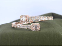 Rosegouden armband met diamanten - afbeelding 3 van  11