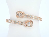 Rosegouden armband met diamanten - afbeelding 11 van  11