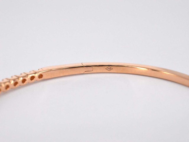 Rosegouden armband met diamanten - afbeelding 11 van  11