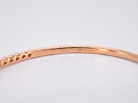 Rosegouden armband met diamanten - afbeelding 11 van  11
