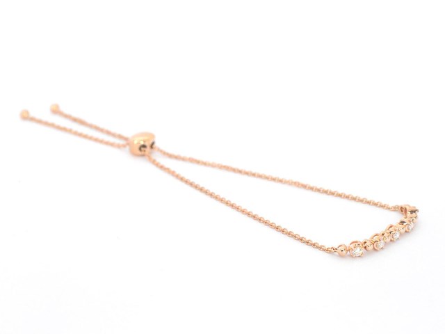 Rosegouden armband met diamanten - afbeelding 6 van  8
