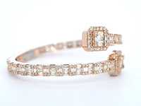 Rosegouden armband met diamanten - afbeelding 6 van  12