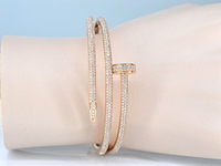 Rosegouden armband met diamanten - afbeelding 2 van  8