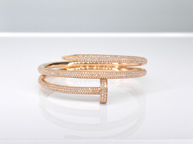 Rosegouden armband met diamanten - afbeelding 3 van  8