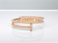 Rosegouden armband met diamanten - afbeelding 3 van  8