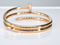 Rosegouden armband met diamanten - afbeelding 6 van  8