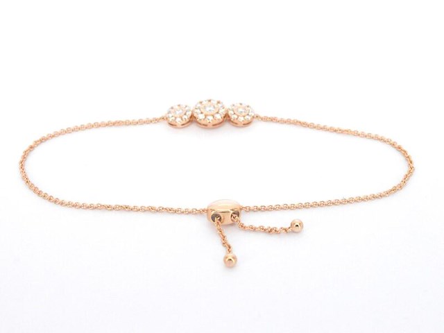 Rosegouden armband met diamanten - afbeelding 3 van  8