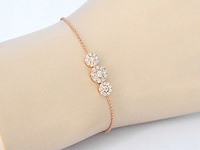 Rosegouden armband met diamanten - afbeelding 2 van  6