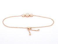 Rosegouden armband met diamanten - afbeelding 3 van  6