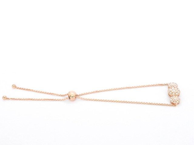 Rosegouden armband met diamanten - afbeelding 4 van  6