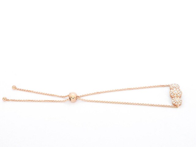 Rosegouden armband met diamanten - afbeelding 4 van  8