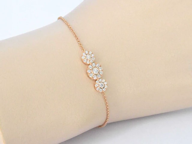 Rosegouden armband met diamanten - afbeelding 2 van  8