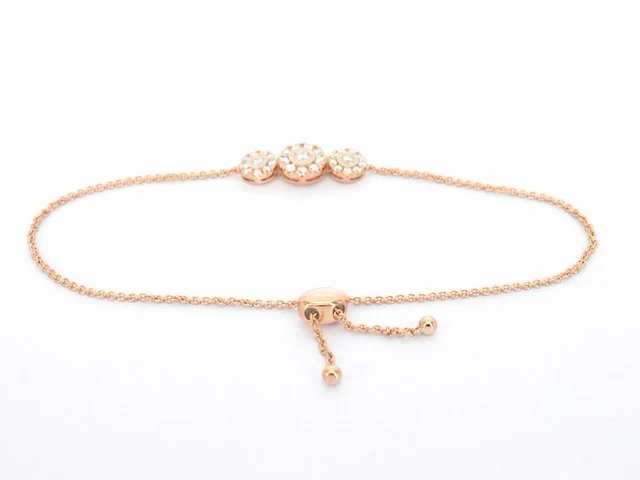 Rosegouden armband met diamanten - afbeelding 3 van  8