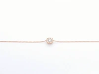 Rosegouden armband met een diamanten bedel - afbeelding 5 van  8