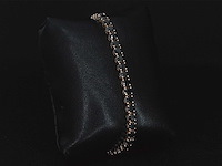 Rosegouden armband met zwarte briljant diamanten 15.00 carat - afbeelding 5 van  9