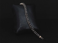 Rosegouden armband met zwarte briljant diamanten 15.00 carat - afbeelding 8 van  9