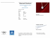 Rosegouden collier briljant 1.00 ct - afbeelding 2 van  10