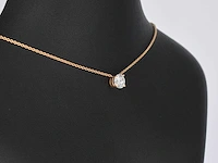 Rosegouden collier briljant 1.00 ct - afbeelding 7 van  10